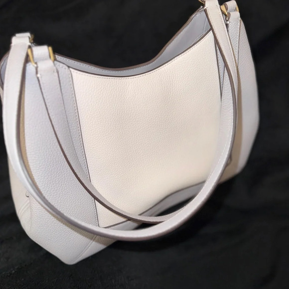 kate spade New York lena Colorblock Pebb Mountain Gray Shoulder Bag Purse - Picture 4 of 14